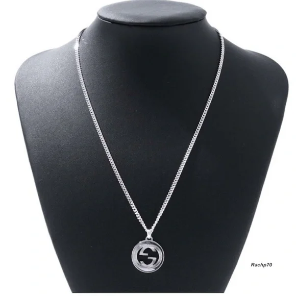 New Authentic Gucci Groove GG Necklace 22" - Picture 2 of 10